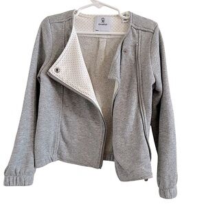 Obakki| Gray Asymmetrical Zipper Hoodie- Size 6 years